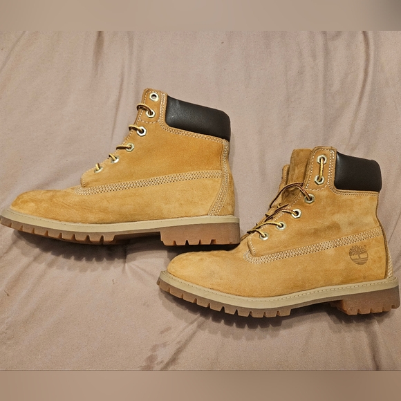 Timberland 6M 12909 Premium Internal Wedge Wheat Boots - Picture 13 of 16